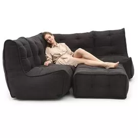 Mod4 Corner Deluxe - Black Sapphire (Sofa Weave), Цвет: Black Sapphire, Категория ткани: Sofa Weave