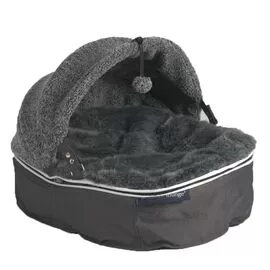 Лежак для собак Pet Lounge Small - Dark Grey (Hoodie), Цвет лежака: Dark Grey (Hoodie), Размер лежака: S (60см)