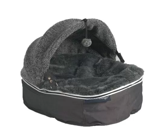 Лежак для собак Pet Lounge - Размер Small (60см) - Dark Grey (Hoodie), Цвет лежака: Dark Grey (Hoodie), Размер лежака: S (60см)