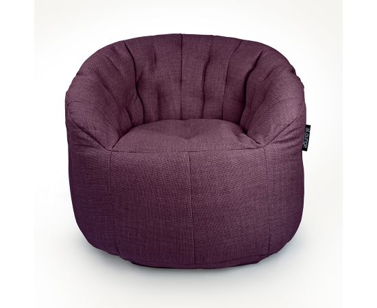 Дизайнерское бескаркасное кресло Butterfly Sofa™ - Aubergine Dream ( фиолетовое) - купить в интернет-магазине по цене 20 231₽