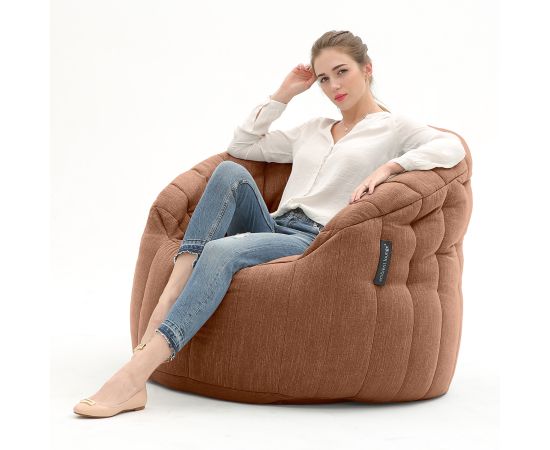 Дизайнерские кресла из шенилла Butterfly Sofa™ - Terra Cocta (терракотовое)  - купить в интернет-магазине по цене 22 871₽