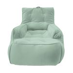 Купить бескаркасное кресло лаунж Tranquility Armchair - Pepper Mint (серо-зеленый велюр)