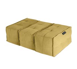 Mod3 Ottoman Trio - Yellow Shine (Шенилл), Цвет: Yellow Shine, Категория ткани: Велюр