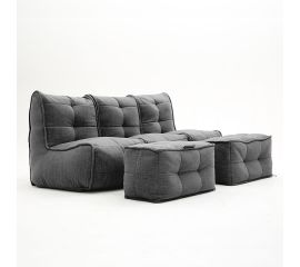 Mod3 Movie Couch Deluxe - Black Sapphire (Шенилл), Цвет: Mocha Mousse, Категория ткани: Экокожа