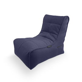 Бескаркасное кресло Evolution Sofa в жаккарде Blue Jazz (насыщенный синий) - вид спереди