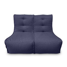 Модульный диван Twin Couch синего цвета в собранном виде