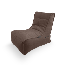 Бескаркасное кресло Evolution Sofa в жаккарде Hot Chocolate (коричневый) - фронтальный вид