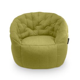 Купить бескаркасное ​лаунж кресло Butterfly Sofa - Lime Citrus (зеленое)​ в жаккарде