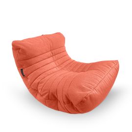 Бескаркасное кресло Acoustic Sofa в мятном жаккарде Pepper Mint - вид спереди