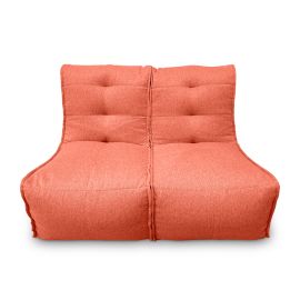 Модульный диван Twin Couch терракотового цвета в собранном виде