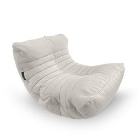 Бескаркасное кресло Acoustic Sofa в жаккарде Tundra Spring – вид спередиКресло мешок Ambient Lounge Tundra Spring в современном интерьере
