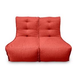 Модульный диван Twin Couch красного цвета в собранном виде