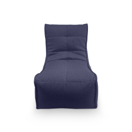 Элегантное синее кресло мешок Evolution Sofa в современном интерьере