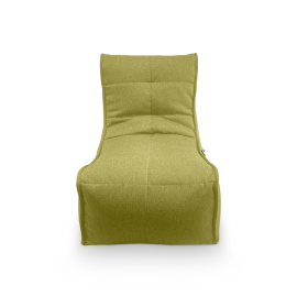 Яркое лаймовое кресло мешок Evolution Sofa в современном интерьере