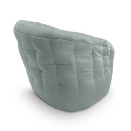Купить бескаркасное лаунж кресло Butterfly Sofa в мятном серо-зеленом цвете Pepper Mint (жаккард)