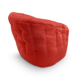 Купить бескаркасное лаунж кресло Butterfly Sofa в красном цвете Wildberry Deluxe (Жаккард)