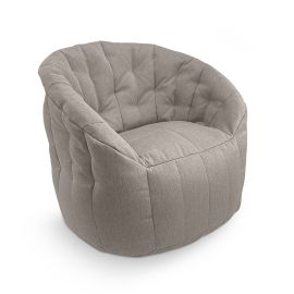 купить широкое бескаркасное кресло Butterfly Sofa в жаккарде светло серого цвета ambient loungeкупить широкое бескаркасное кресло Butterfly Sofa в жаккарде светло серого цвета ambient lounge