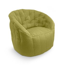 Купить бескаркасное ​лаунж кресло Butterfly Sofa - Lime Citrus (зеленое)​ в жаккарде