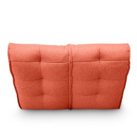 Крупный план жаккардовой ткани с терракотовым оттенком