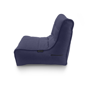 Комплект: кресло Evolution Sofa с пуфиком и подушкой в жаккарде Blue Jazz