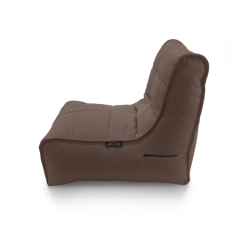 Комплект: кресло Evolution Sofa с пуфиком и подушкой в жаккарде Hot Chocolate