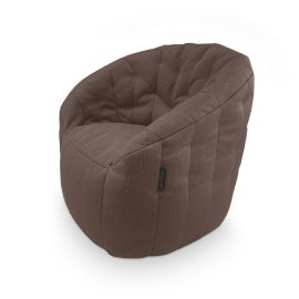 Купить бескаркасное лаунж кресло Butterfly Sofa Hot Chocolate (шоколадное)​​ жаккард