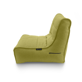 Комплект: кресло Evolution Sofa с пуфиком и подушкой в жаккарде Lime Citrus
