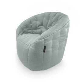 Купить бескаркасное лаунж кресло Butterfly Sofa в мятном серо-зеленом цвете Pepper Mint (жаккард)