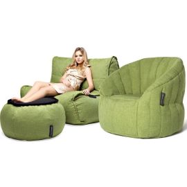 купить широкое кресло и пуф