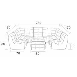 Mod6 Lounge Max - Eco Weave (Sofa Weave), Цвет: Eco Weave, Категория ткани: Sofa Weave, изображение 2