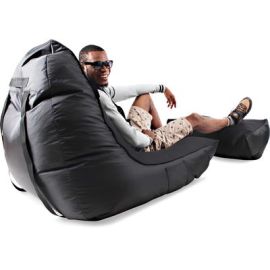 Кресло и пуф PiMP® - Gangsta Black (черное)