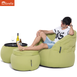 Зеленый пуфик для улицы Wing Ottoman™ - Limespa (зеленый)