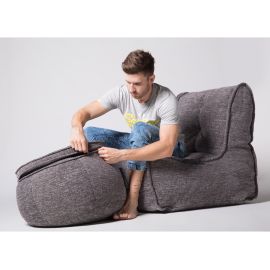 Серый пуфик Wing Ottoman™ - Luscious Grey (серый)