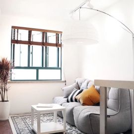 купить серый бескаркасный модульный диван twin couch