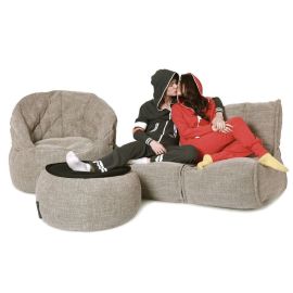 Бежевый комплект бескаркасной мебели