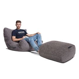 Серый комплект бескаркасной мебели