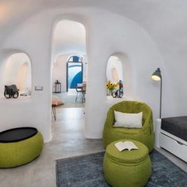 Зеленый комплект бескаркасной мебели