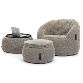 Бежевый комплект бескаркасной мебели