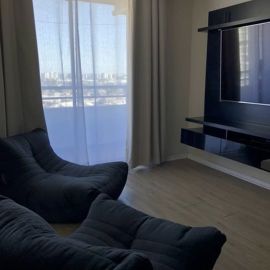 Бескаркасное кресло Acoustic Sofa™ - Black Sapphire (черное)