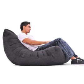 Бескаркасное кресло Acoustic Sofa™ - Black Sapphire (черное)