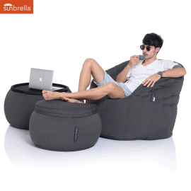 Стол-пуф Versa Table™ - Black Rock (черный)