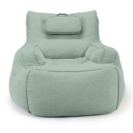 Дизайнерское бескаркасное кресло Tranquility Armchair (серо-зеленый цвет)
