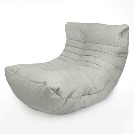 Бескаркасное кресло Acoustic Sofa™ - Tundra Spring (светло-серый) рогожка