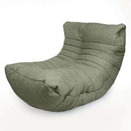 Бескаркасное кресло Acoustic Sofa™ - Lime Citrus (зеленый) рогожка