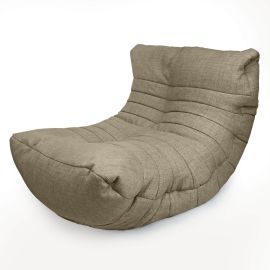 Бескаркасное кресло Acoustic Sofa™ - Eco Weave (бежевое) рогожка