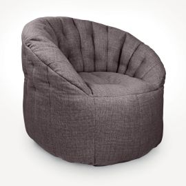 Дизайнерское бескаркасное кресло Butterfly Sofa™ - Luscious Grey (серое)