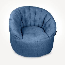 Дизайнерское бескаркасное кресло Butterfly Sofa™ - Blue Jazz (синее)