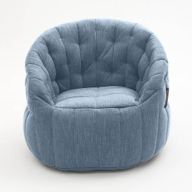 Butterfly Chaise - Blue Jazz (Шенилл), Цвет: Blue Jazz, Категория ткани: Шенилл, изображение 2