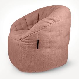 Дизайнерское бескаркасное кресло Butterfly Sofa™ - Sakura Pink (розовое)
