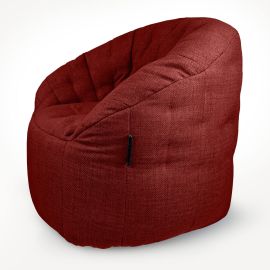Дизайнерское бескаркасное кресло Butterfly Sofa™ - Wildberry Deluxe (красное)